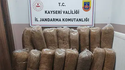 Kayseri'de yol kontrolünde 510 kilo kaçak tütün ele geçirildi