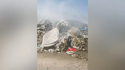 Kayseri OSB'de atık yangını büyümeden söndürüldü
