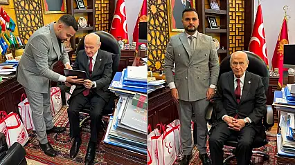 Kayserili İş İnsanı Yıldız, projelerini MHP Lideri Bahçeli'ye anlattı