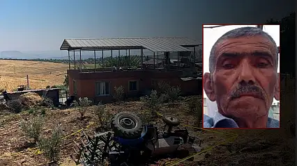 Kontrolden çıkarak devrilen traktörün sürücüsü hayatını kaybetti