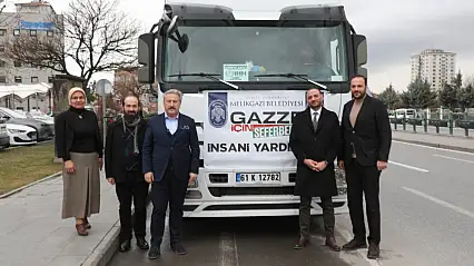 Melikgazi Belediyesi'nden Gazze'ye yardım eli