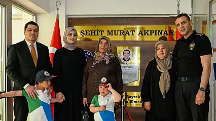 Şehit polis memuru Akpınar'ın ismi, Pınarbaşı Polis Merkezi Amirliği'ne verildi