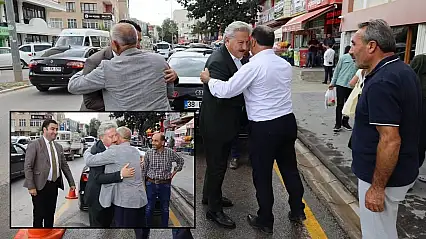 Yahyalı Belediye Başkanı Öztürk, bir gün önce sarıldığı Tümgüç'e veda etti