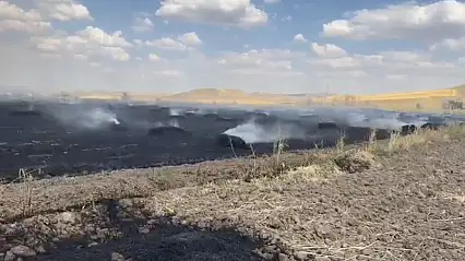Yozgat'ta örtü yangını tarım arazilerine sıçradı