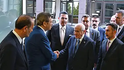 Hisarcıklıoğlu, Bahçeli ile bir araya geldi