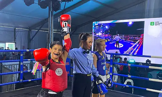 ERVA Spor Kulübü sporcusu Ayşegül Açık, Muay Thai Dünya Şampiyonu oldu