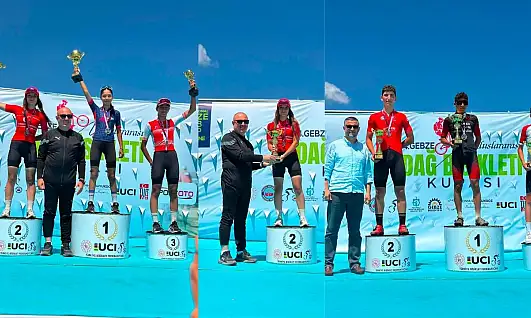 Kayserili bisikletçiler Gebze'den 3 madalyayla döndü