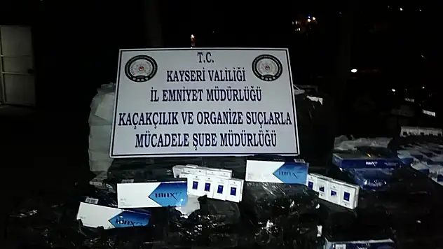 18 bin 100 paket kaçak sigara ele geçirildi