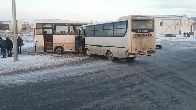 2 işçi servisi çarpıştı: 10 yaralı