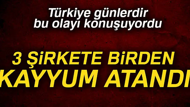 3 şirkete kayyum atandı