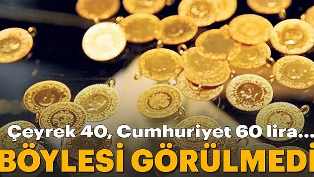 40 liraya çeyrek altın!