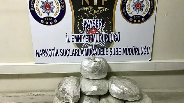 Kayseri'de 10 Kilo Esrar Ele Geçirildi