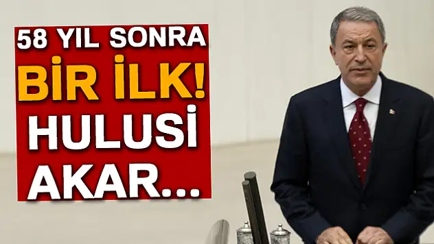 58 yıl sonra bir ilk! Hulusi Akar...