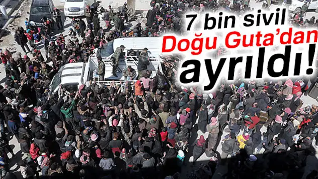 7 bin sivil Doğu Guta'dan ayrıldı