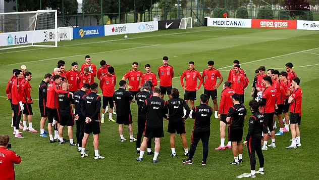 A Milli Futbol Takımı, Kuzey Makedonya maçı hazırlıklarını tamamladı