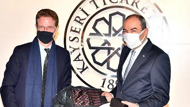 AB TÜRKİYE DELEGESYONU BAŞKANI LANDRUT, KTO'YU ZİYARET ETTİ