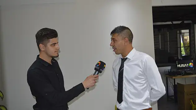 ABDULLAH YÜRÜK HUNAT TV'YE HAYIRLI OLSUN DİLEKLERİNDE BULUNDU