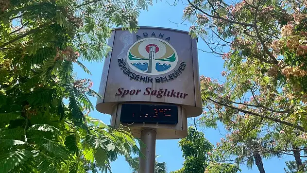Adana'da 39 dereceyi gören sıcaklık termometreyi bozdu