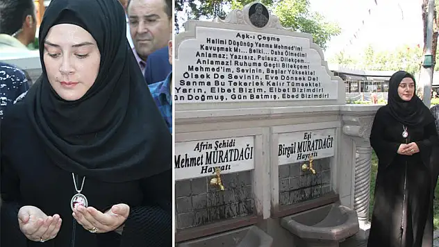 Afrin şehidi eşinin anısına 'Aşk Çeşmesi' yaptırdı