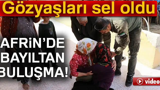 Afrin'de bayıltan buluşma