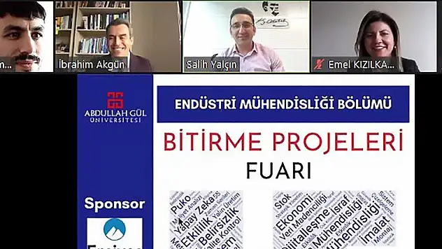 AGÜ'DE ENDÜSTRİ MÜHENDİSİ ÖĞRENCİLERİN LİSANS BİTİRME PROJELERİ YARIŞTI