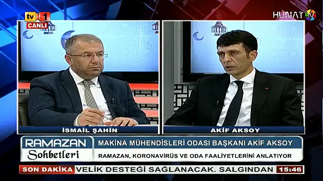 AKSOY: 'SİPERLİK ÜRETİYORUZ, SAĞLIK ÇALIŞANLARIMIZA DAĞITIM SAĞLIYORUZ'