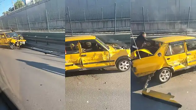 Alkollü sürücü direksiyon hakimiyetini kaybetti, bariyerlere çarptı
