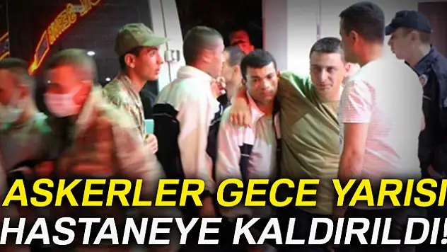 Amasya'da askerler hastaneye kaldırıldı
