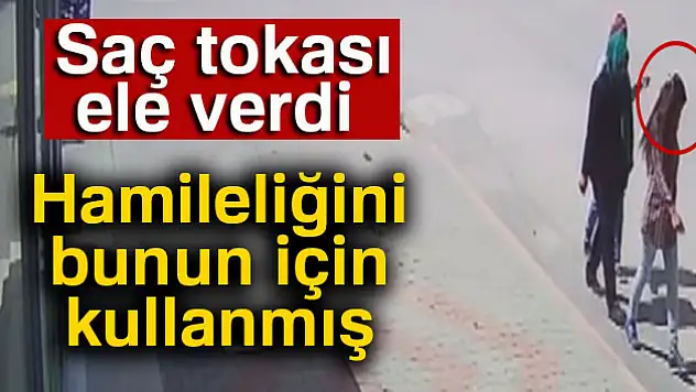 Aynı saç tokasını takınca...