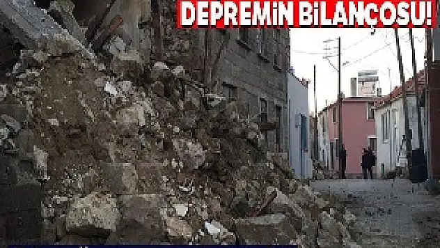 Ayvacık'taki Depremin Bilançosu Günün Ağarmasıyla Gözler Önüne Serildi