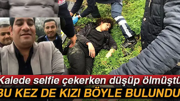 Babasının düştüğü yeri görmek isteyen kızı da aynı yerden düştü