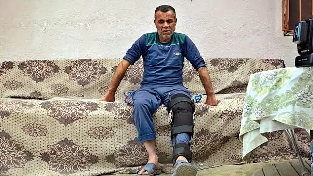 BACAĞINDAN VURULDU,ÇAYINI İÇMEDEN HASTANEYE GİTMEDİ