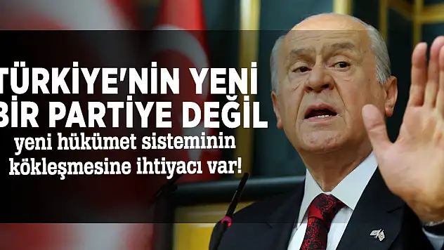 Bahçeli'den Çok Sert Yeni Parti Açıklaması: Eski ve Erdemsiz Bir Blokun Parti Çalışmaları