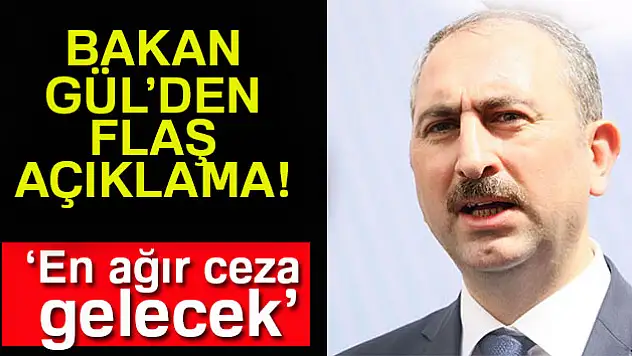 Bakan Gül: 'Cinsel istismara karşı en ağır ceza gelecek'