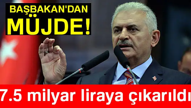 Başbakan Yıldırım'dan müjde!
