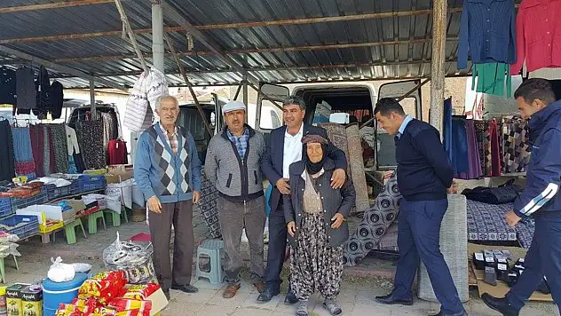 BAŞKAN ALİ OSMAN YILDIZ, PALAS PAZARINI GEZDİ