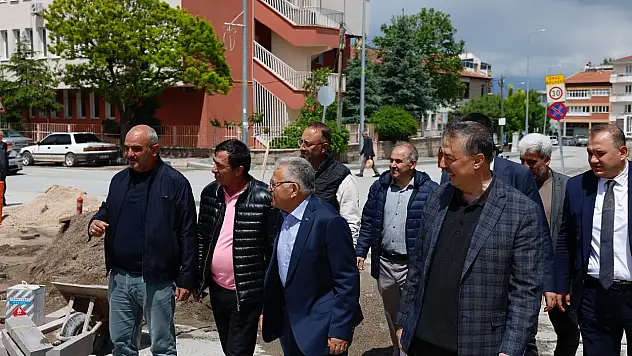 Başkan Büyükkılıç ilçedeki projeleri yerinde gördü