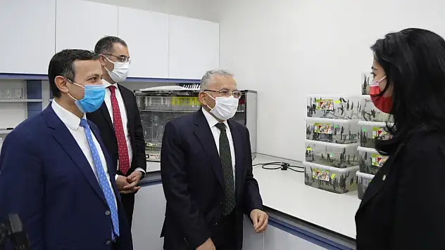 BAŞKAN BÜYÜKKILIÇ VE REKTÖR ÇALIŞ, ERFARMA'YI ZİYARET ETTİ