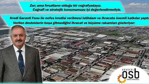 BAŞKAN NURSAÇAN: 'ZOR AMA FIRSATLARIN OLDUĞU BİR COĞRAFYADAYIZ'