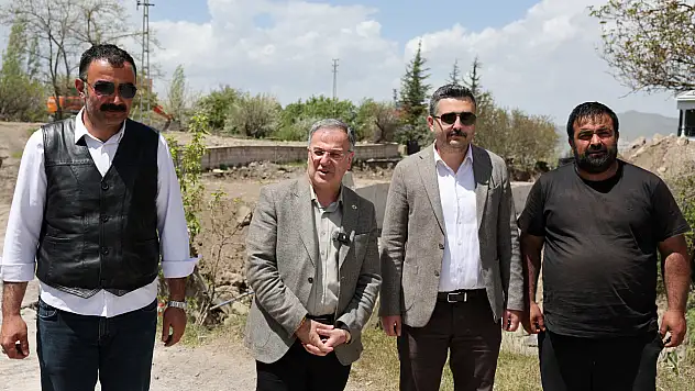 Başkan Özdoğan'dan taşkın kanalı incelemesi