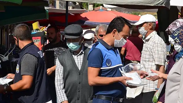 BAŞKAN ÖZKAN ALTUN, MASKE DENETİMİNE DEVAM EDİYOR