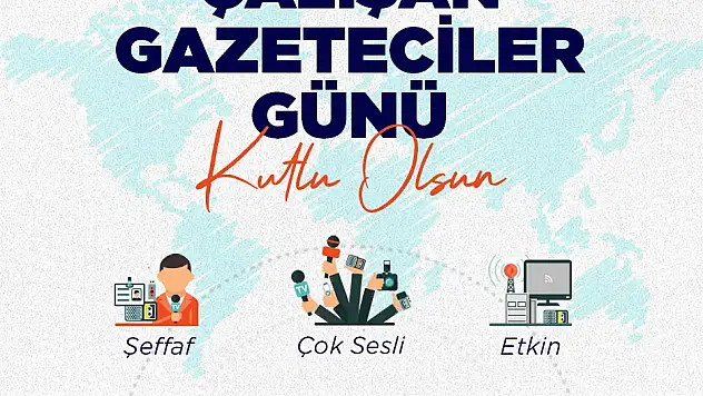 BAŞKAN PALANCIOĞLU 10 OCAK ÇALIŞAN GAZETECİLER GÜNÜ'NÜ KUTLADI
