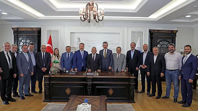 BAŞKANLARDAN MUSTAFA YALÇIN'A DESTEK ZİYARETİ