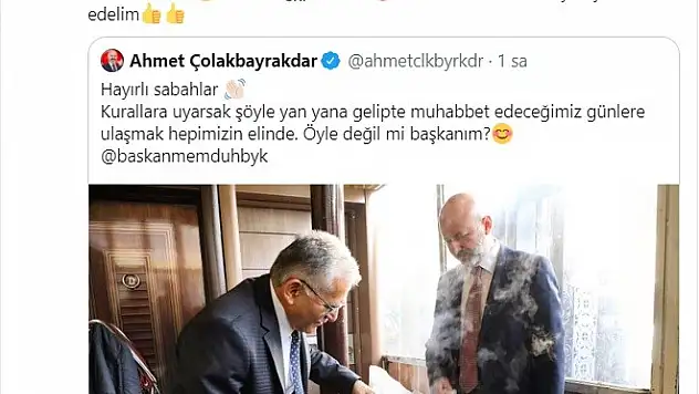 BAŞKANLARIN, MASKESİZ VE YASAKSIZ ÇAY ÖZLEMİ