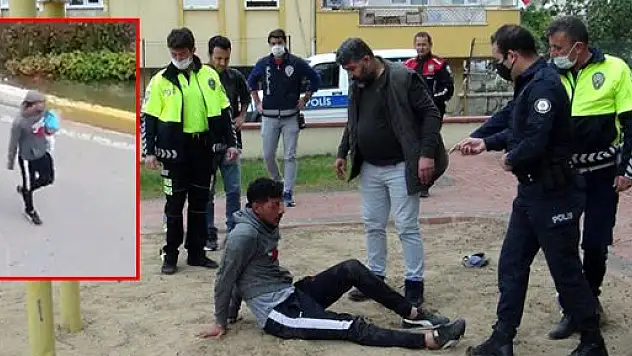 BEBEĞİNİN BOĞAZINI KESMEK İSTEYEN BABAYI, POLİSLER DURDURDU
