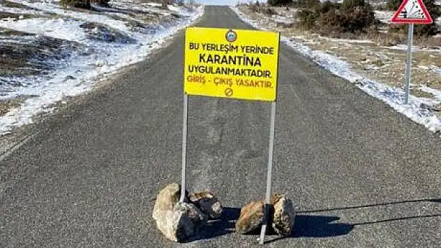 BİR MAHALLE MUTASYONLU KORONAVİRÜS NEDENİYLE KARANTİNAYA ALINDI