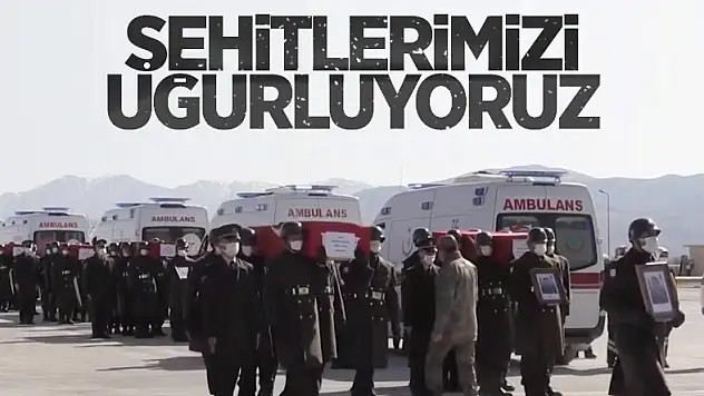 BİTLİS'TE ŞEHİT OLAN ASKERLERİMİZ İÇİN 8. KOLORDU KOMUTANLIĞI'NDA TÖREN DÜZENLENDİ