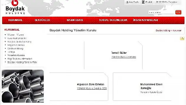 Boydak Holding'de yönetim yeniden değişti