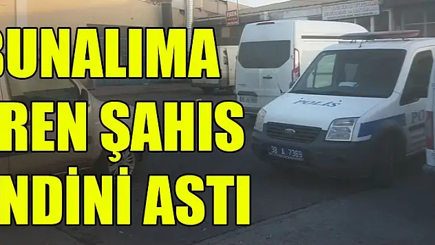 Bunalıma giren şahıs kendini astı