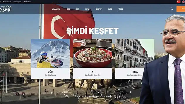 BÜYÜKŞEHİR'DEN 'TURİZM REHBERİ' GİBİ WEB SİTESİ: KAYSERİ